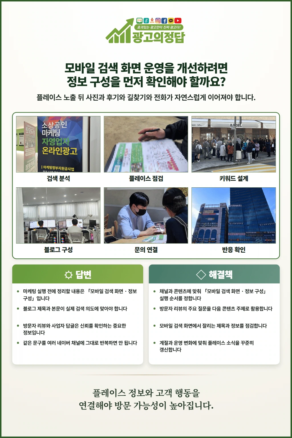 광고의정답 카드뉴스: 모바일 검색 화면 운영을 개선하려면 정보 구성을 먼저 확인해야 할까요?